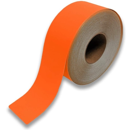 Pristine Products Orange, Industrial Floor Tape, 3'' x 100 ft Q3O